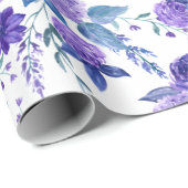Floral Whispers: ZazzleWrapMagic Exklusive Wraps Geschenkpapier (Rolleneckpunkt)