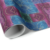 Floral Whispers: ZazzleWrapMagic Exklusive Wraps Geschenkpapier (Rolleneckpunkt)