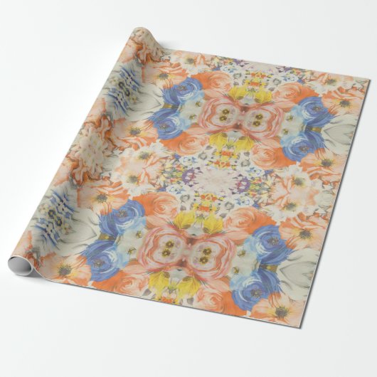 Floral Whispers: ZazzleWrapMagic Exklusive Wraps Geschenkpapier (Ungerollt)