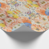 Floral Whispers: ZazzleWrapMagic Exklusive Wraps Geschenkpapier (Ecke)