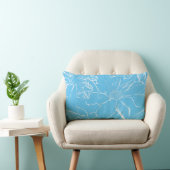 Floral White Bundle Transparency Lendenkissen (Stuhl )