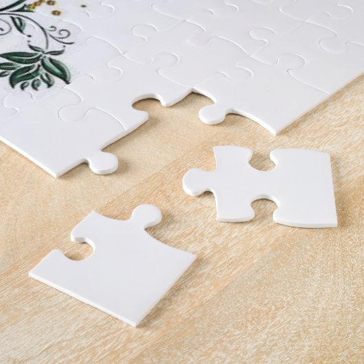 Floral White Jigsaw Puzzle Daisy (Seite)