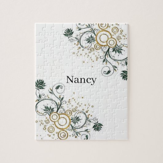 Floral White Jigsaw Puzzle Daisy (Vertikal)