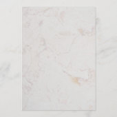 Floral White Lilies Marble Erste Heilige Kommune Einladung (Rückseite)