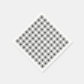 Floral - White Standard Cocktail Paper Napkins Serviette (Ecke)