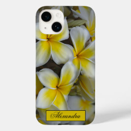 Floral White Yellow Plumeria Fotografie Case-Mate iPhone 14 Hülle