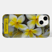 Floral White Yellow Plumeria Fotografie Case-Mate iPhone Hülle (Rückseite (Horizontal))