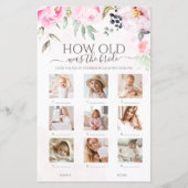 Floral wie alt war das Brautparty der Braut (Vorderseite)