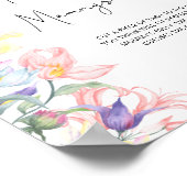 Floral Wie groß ist Mama's Bauchspiel Poster (Ecke)