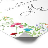 Floral Wie viele Kisses Brautparty Game Poster (Ecke)