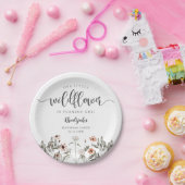 Floral Wildblume Girl Birthday Party Pappteller (Party)