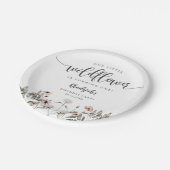 Floral Wildblume Girl Birthday Party Pappteller (Schrägansicht)