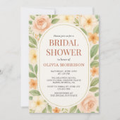 Floral Wildflower Botanical Bridal Shower Einladung (Vorderseite)