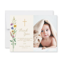 Floral Wildflower Photo Baptism 