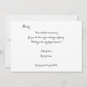 Floral Will You be My Bridesmaid Card Save The Date (Rückseite)