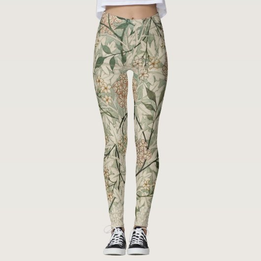 Floral William Morris Medway Leggings (Vorderseite)