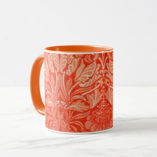 Floral William Morris Pattern Tasse (Vorderseite Links)