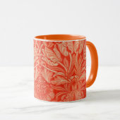 Floral William Morris Pattern Tasse (VorderseiteRechts)