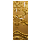 Floral Wine Geschenktasche Geschenktüte Für Weinflaschen (Vorderseite)