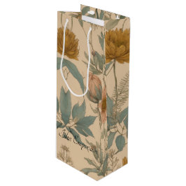 Floral Wine Geschenktasche Geschenktüte Für Weinflaschen