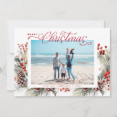 Floral Winter Frohe Weihnachten (Vorderseite)