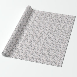 Floral Winter Geschenkpapier