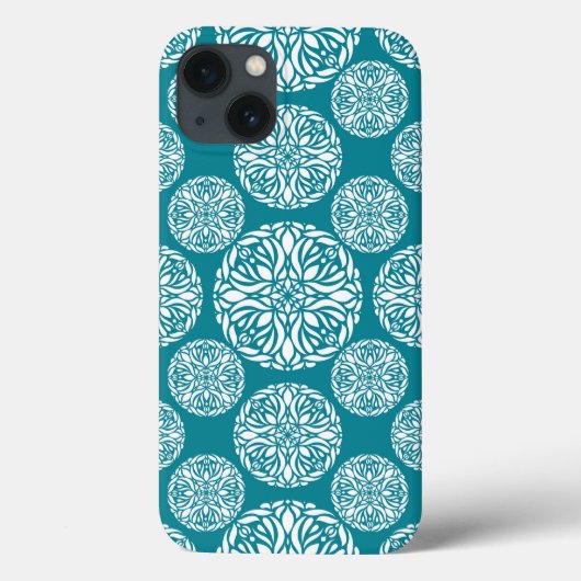 Floral Winter Snowflake Case-Mate iPhone Hülle (Rückseite)
