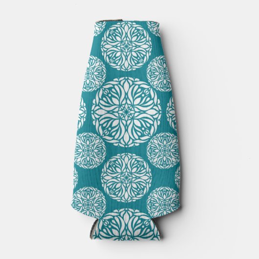 Floral Winter Snowflake Flaschenkühler (Vorderseite)