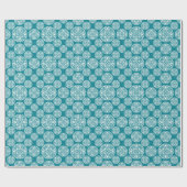 Floral Winter Snowflake Geschenkpapier (Flach)
