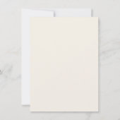 Floral Winter Thema Gold 50. Hochzeitstag Einladung (Rückseite)