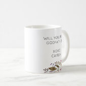 Floral wirst du mein Vater sein, der Christening Kaffeetasse (VorderseiteRechts)