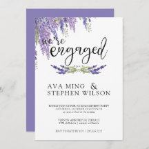 Floral Wisteria tree Engagement Party