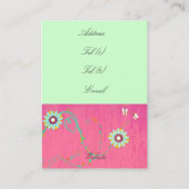 Floral Wites Hinweiskarte (Rückseite)