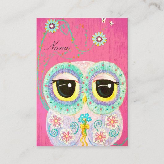 Floral Wites Hinweiskarte (Vorderseite)