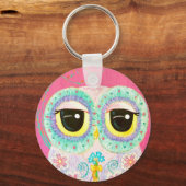 Floral Wites Schlüsselanhänger (Vorderseite)