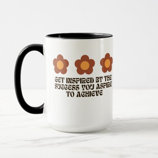 floral with inspirational quote tasse (Links)