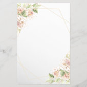 Floral Wo waren sie Brautparty-Spielkarte Flyer (Hinten)