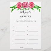 Floral Wo waren wir Brautparty (Vorderseite)