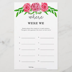 Floral Wo waren wir Brautparty