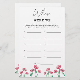 Floral Wo waren wir Brautparty