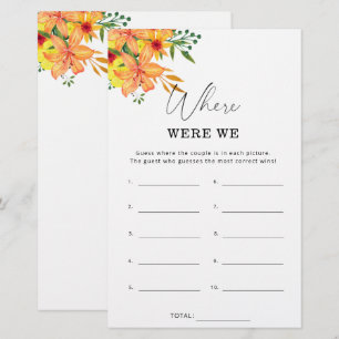 Floral Wo waren wir Brautparty