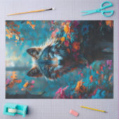 Floral Wolf 3 Seidenpapier (Basteln)