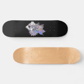 Floral Wolf I Skateboard (Horizontal)