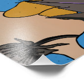 Floral Woman Crown of Flowers Fotodruck (Ecke)