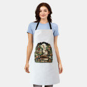 Floral Women Coattcore Rabbit Ästhetik Schürze (Getragen)