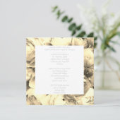 FLORAL Wonder WEDD INVITATION SEpia Einladung (Stehend Vorderseite)