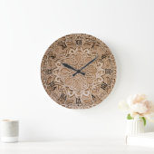 floral wood carving große wanduhr (Zuhause)