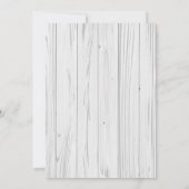 Floral Woodland Animals Kinderdusche Einladung Boy (Rückseite)