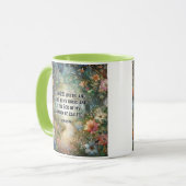Floral Woodland King James Scripture Psalm 18 Tasse (Vorderseite Links)