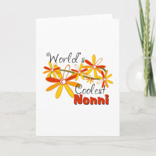 Floral World’s Coolest Nonni Feiertagskarte